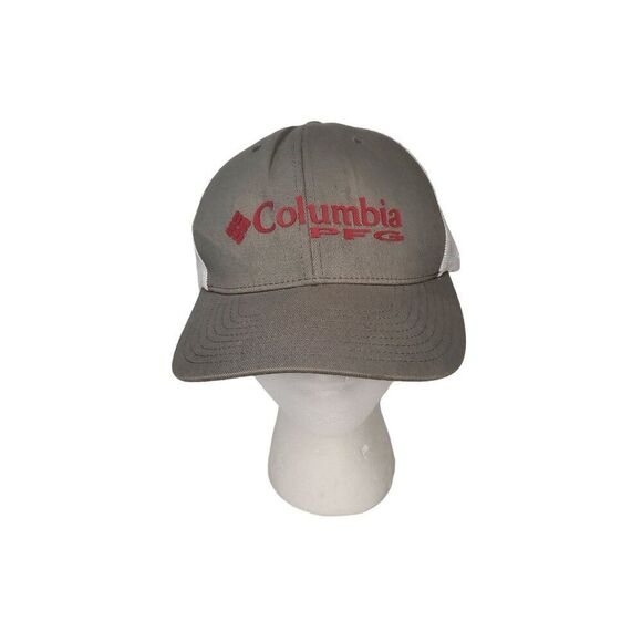 Columbia Other - Columbia PFG Snapback Hat Gray White Fishing Embroidered Outdoor Casualwear
